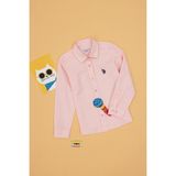 U.S. Polo Assn. Kız Çocuk Açık Pembe Uzun Kollu Basic Gömlek 50306588-VR078 - 3 - 4 Yaş