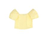 U.S. Polo Assn. Kız Çocuk Açık Sarı Kısa Kollu Gömlek 50264230-VR168 - 4 - 5 Yaş - Citron