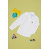U.s. Polo Assn. Kız Çocuk Beyaz Gömlek Basic 50306588-VR013 - 3 - 4 Yaş