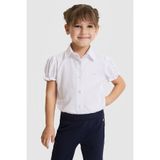U.S. Polo Assn. Kız Çocuk Beyaz Kısa Kollu Gömlek 50324744-VR013
