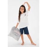 U.S. Polo Assn. Kız Çocuk Beyaz Pijama Takım 50312453-VR013