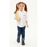U.S. Polo Assn. Kız Çocuk Beyaz Uzun Kollu Gömlek 50262968-VR013 - 3 - 4 Yaş