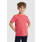 U.S. Polo Assn. Kız Çocuk Bisiklet Yaka Çizgili Kırmızı Tişört 50325678-VR213 - Risk Red - 10 - 11 Yaş