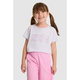 U.S. Polo Assn. Kız Çocuk Bisiklet Yaka Lila Basic Tişört 50325631-VR034 - 9 - 10 Yaş