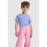 U.S. Polo Assn. Kız Çocuk Bisiklet Yaka Mor Basic Tişört 50325610-VR245 - Lavanta - 10 - 11 Yaş