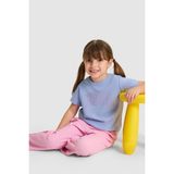 U.S. Polo Assn. Kız Çocuk Bisiklet Yaka Mor Basic Tişört 50325631-VR245 - Lavanta - 11 - 12 Yaş