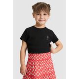 U.S. Polo Assn. Kız Çocuk Bisiklet Yaka Siyah Basic Tişört 50325610-VR046 - 9 - 10 Yaş