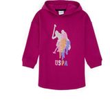 U.S. Polo Assn. Kız Çocuk Fuşya Kapüşonlu Örme Elbise 50318811-VR023 - 13 - 14 Yaş