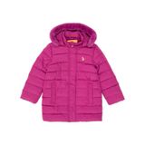 U.S. Polo Assn. Kız Çocuk Kapüşonlu Fuşya Kaban 50313175-VR023