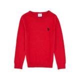 U.S. Polo Assn. Kız Çocuk Kırmızı Bisiklet Yaka Basic Kazak 50316808-VR171