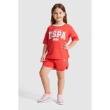 U.S. Polo Assn. Kız Çocuk Kırmızı Pijama Takım 50326615-VR030