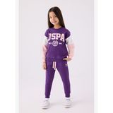 U.S. Polo Assn. Kız Çocuk Kız Çocuk Mor Pijama Takımı 50299749 VR038