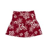 U.S. Polo Assn. Kız Çocuk Koyu Frambuaz Çiçek Desenli Örme Etek 50317971-VR104
