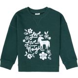 U.S. Polo Assn. Kız Çocuk Koyu Yeşil Bisiklet Yaka Sweatshirt 50317922-VR079 - 10 - 11 Yaş
