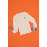 U.S. Polo Assn. Kız Çocuk Krem Bisiklet Yaka Basic Kazak 50293586-vr071