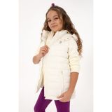U.S. Polo Assn. Kız Çocuk Krem Kapitone Kapüşonlu Şişme Yelek 50313059-VR256 - 5 - 6 Yaş - İnci