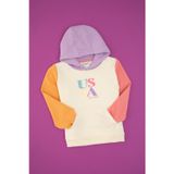 U.S. Polo Assn. Kız Çocuk Krem Kapüşonlu Sweatshirt 50314277-VR256