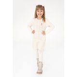 U.S. Polo Assn. Kız Çocuk Krem Melanj Bisiklet Yaka Triko Elbise 50297201-VR159 - 13 - 14 Yaş