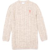 U.S. Polo Assn. Kız Çocuk Krem Melanj Triko Elbise 50253395-VR159 - 11 - 12 Yaş