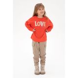 U.S. Polo Assn. Kız Çocuk Kum Kanvas Pantolon 50301376-VR085