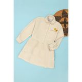 U.S. Polo Assn. Kız Çocuk Kum Uzun Kol Dokuma Elbise 50271199-VR085 - 10 - 11 Yaş