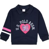 U.S. Polo Assn. Kız Çocuk Lacivert Bisiklet Yaka Sweatshirt 50314286-VR033 - 10 - 11 Yaş