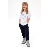 U.S. Polo Assn. Kız Çocuk Lacivert Pantolon (Kanvas-Chino) 50301376-VR033, 10-11 Yaş