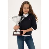 U.S. Polo Assn. Kız Çocuk Lacivert V Yaka Basic Kazak 50316777-VR033 - 13 - 14 Yaş