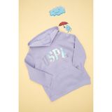 U.S. Polo Assn. Kız Çocuk Lila Kapüşonlu Basic Sweatshirt 50292512-VR034 - 6 - 7 Yaş