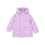 U.S. Polo Assn. Kız Çocuk Lila Kapüşonlu Şişme Mont 50313156-VR034