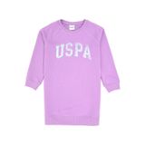 U.S. Polo Assn. Kız Çocuk Lila Payet Detaylı Bisiklet Yaka Sweat Örme Elbise 50314313-VR034