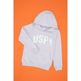 U.S. Polo Assn. Kız Çocuk Lila Payet İşlemeli Kapüşonlu Basic Sweatshirt 50314312-VR245 - Lavanta - 13 - 14 Yaş