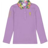 U.S. Polo Assn. Kız Çocuk Lila Polo Yaka Basic Sweatshirt 50272633-VR034 - 5 - 6 Yaş