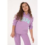 U.S. Polo Assn. Kız Çocuk Lila Şardonlu Kapüşonlu Sweatshirt 50317890-VR034 - 6 - 7 Yaş