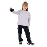 U.S. Polo Assn. Kız Çocuk Lila Sweatshirt 50297451-VR034, Pembe, 6-7 Yaş, LILA