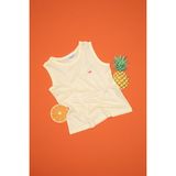 U.S. Polo Assn. Kız Çocuk Limon Kolsuz Basic Tişört 50306215-VR035 - 8 - 9 Yaş