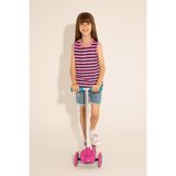 U.S. Polo Assn. Kız Çocuk Menekşe Bisiklet Yaka Kolsuz Tişört 50288431-VR037 - 5 - 6 Yaş
