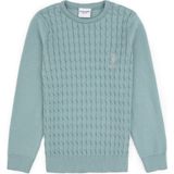 U.S. Polo Assn. Kız Çocuk Mint Bisiklet Yaka Basic Kazak 50313060-VR090 - 5 - 6 Yaş