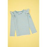 U.S. Polo Assn. Kız Çocuk Mint Çizgili Bisiklet Yaka Sweatshirt 50317983-VR090 - 4 - 5 Yaş