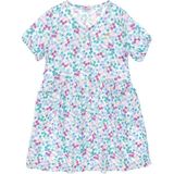 U.S. Polo Assn. Kız Çocuk Mint Desenli Krep Kumaş Dokuma Elbise 50299339-VR019 - 10 - 11 Yaş - Ekru