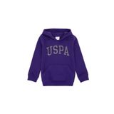 U.S. Polo Assn. Kız Çocuk Mor Kapüşonlu Basic Sweatshirt 50296388-vr038