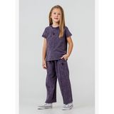 U.S Polo Assn. Kız Çocuk Mor Pijama Takımı