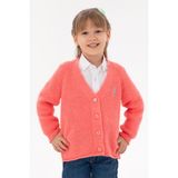 U.S. Polo Assn. Kız Çocuk Nar Çiçeği V Yaka Triko Hırka 50297178-VR239 - 8 - 9 Yaş
