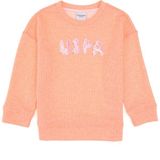 U.S. Polo Assn. Kız Çocuk Neon Pembe Bisiklet Yaka Sweatshirt 50314848-VR105 - 10 - 11 Yaş