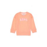 U.S. Polo Assn. Kız Çocuk Neon Pembe Bisiklet Yaka Sweatshirt 50314848-VR105