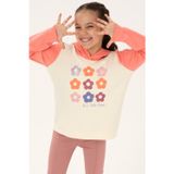 U.S. Polo Assn. Kız Çocuk Neon Pembe Kapüşonlu Sweatshirt 50318011-VR105