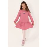 U.S. Polo Assn. Kız Çocuk Pembe Dokuma Elbise 50317630-VR167 - Koyu Pembe - 13 - 14 Yaş