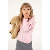 U.S. Polo Assn. Kız Çocuk Pembe Kazak /Triko 50297150-VR041 - 5 - 6 Yaş