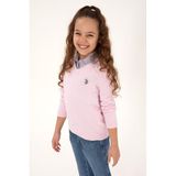 U.S. Polo Assn. Kız Çocuk Pembe Kazak/triko 50294198-VR041, 11-12 Yaş