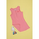 U.S. Polo Assn. Kız Çocuk Pembe Yarım Fermuarlı Örme Elbise 50300841-VR041 - 6 - 7 Yaş